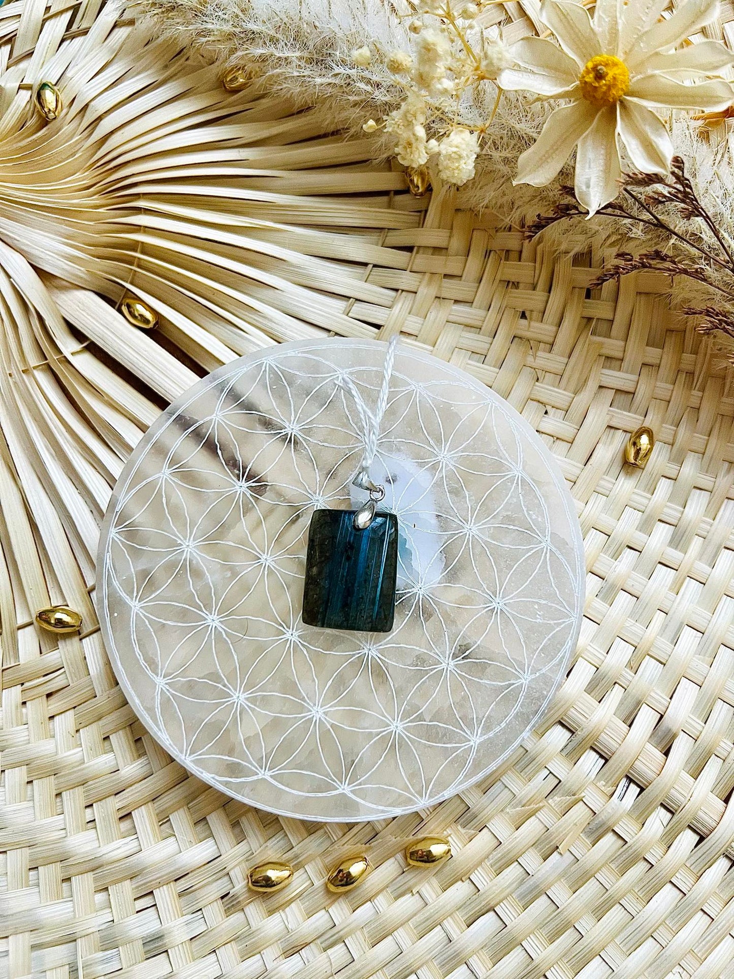 Pendentif en pierre de Labradorite