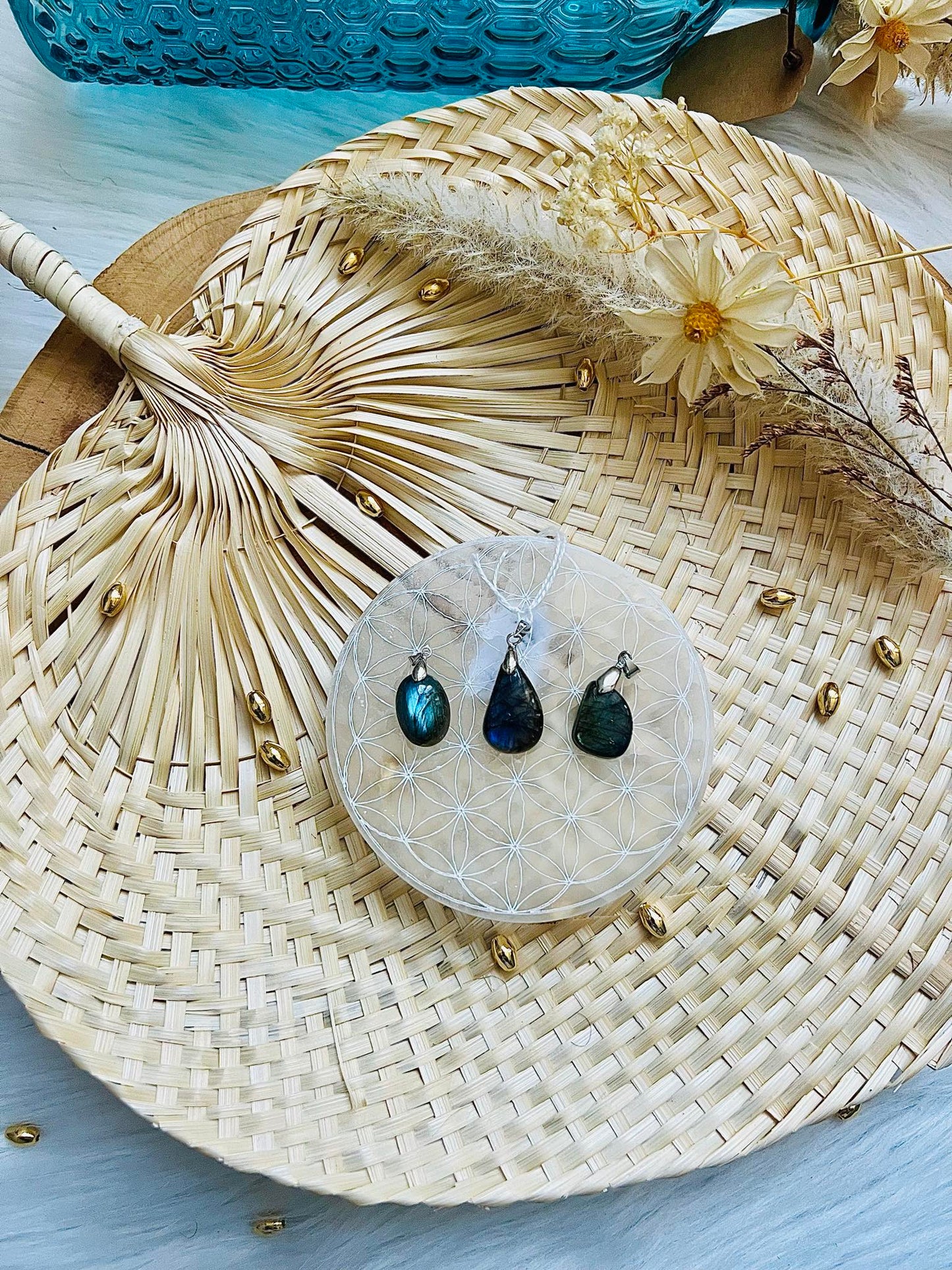 Pendentif en pierre de Labradorite