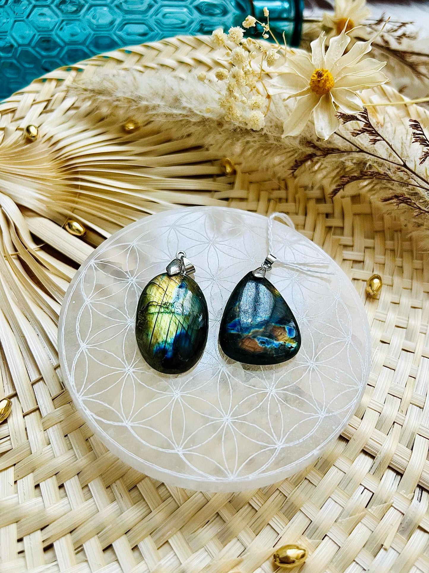 Pendentif en pierre de Labradorite