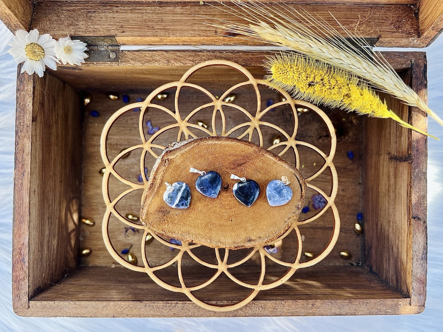 Pendentif en pierre de Sodalite