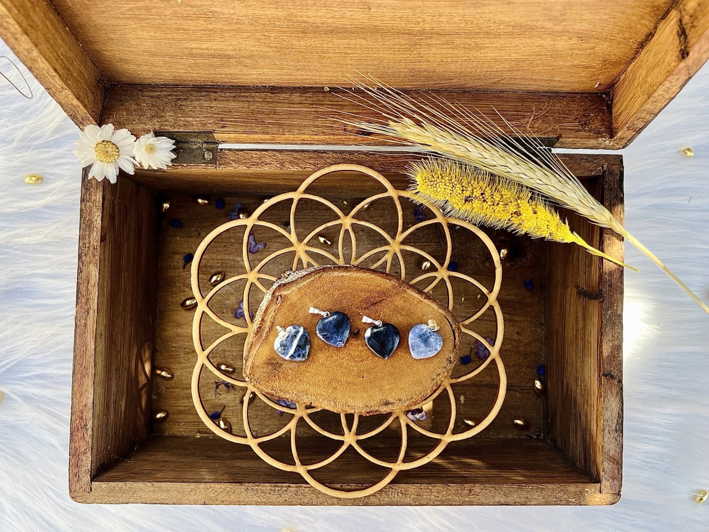 Pendentif en pierre de Sodalite