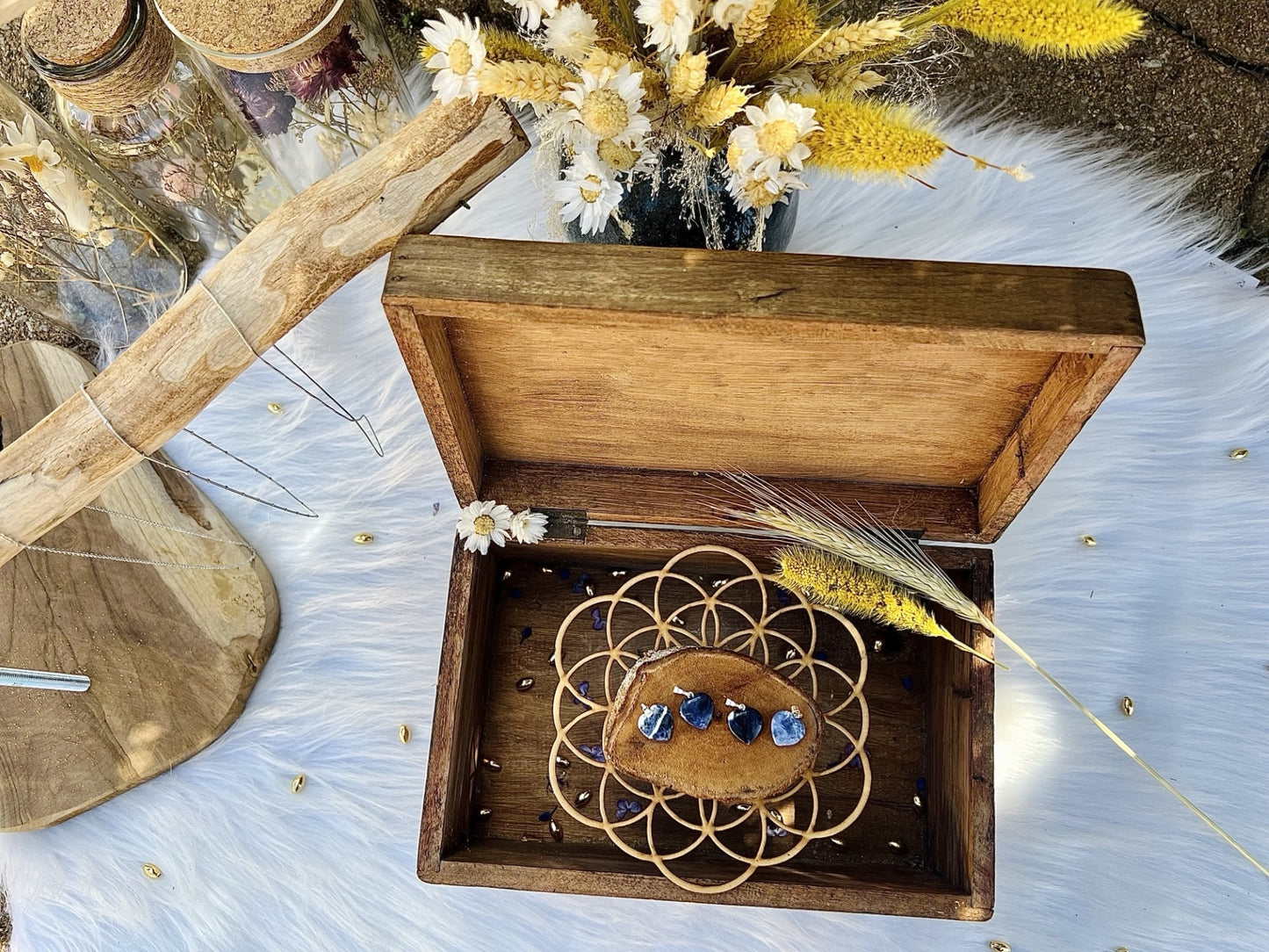 Pendentif en pierre de Sodalite