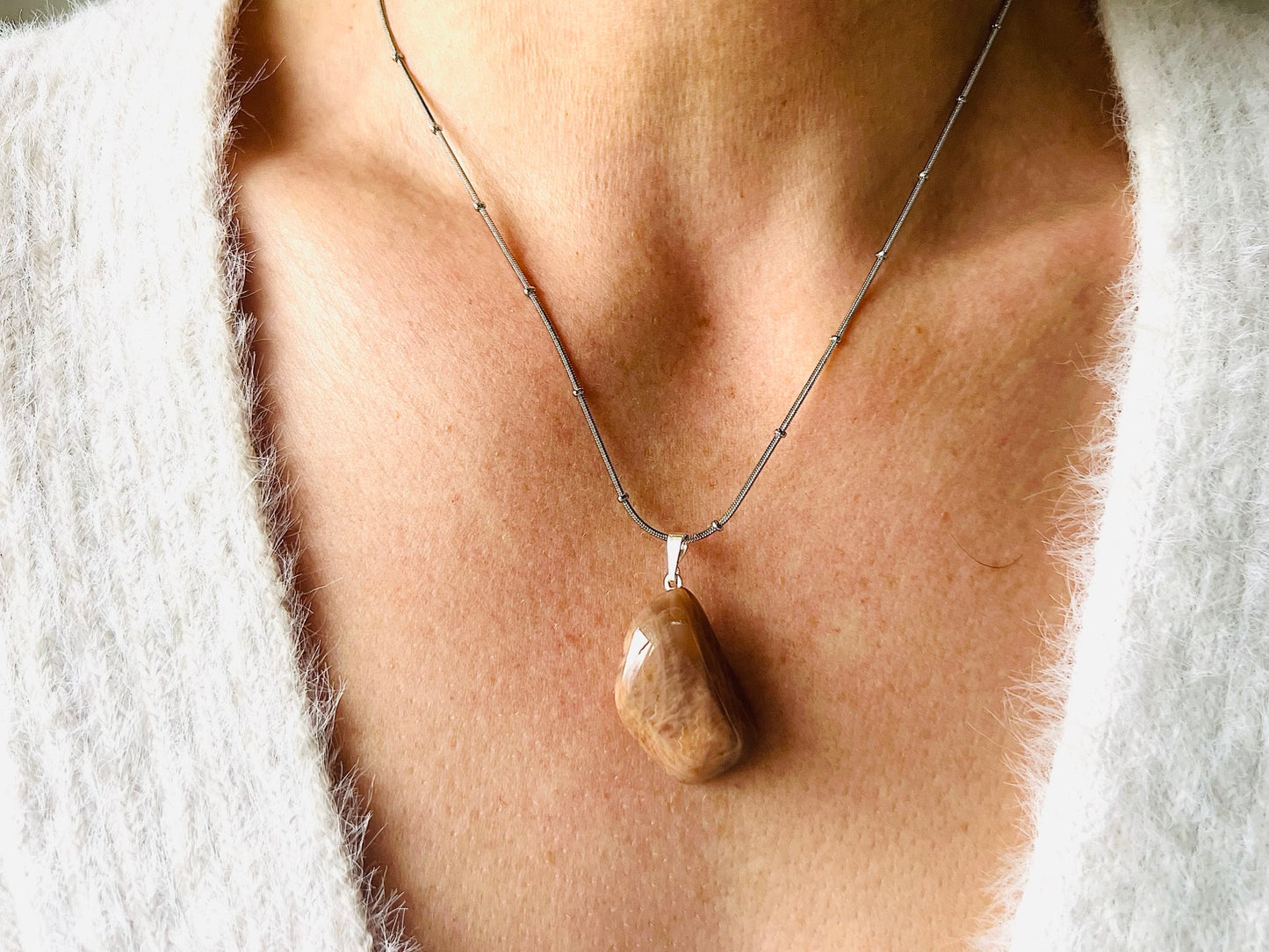 1.Chaine en acier inoxydable avec petites boules