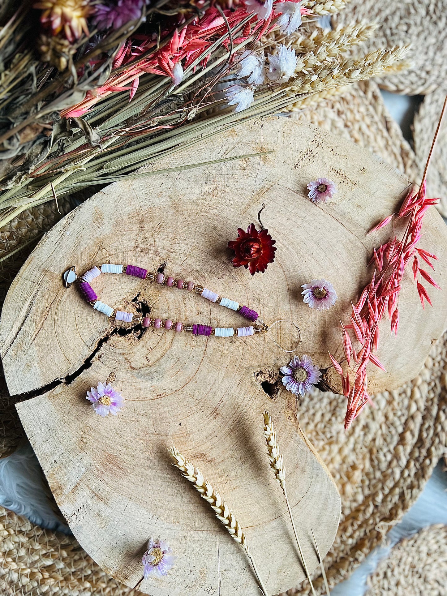Bijoux de téléphone en pierre de Rhodonite