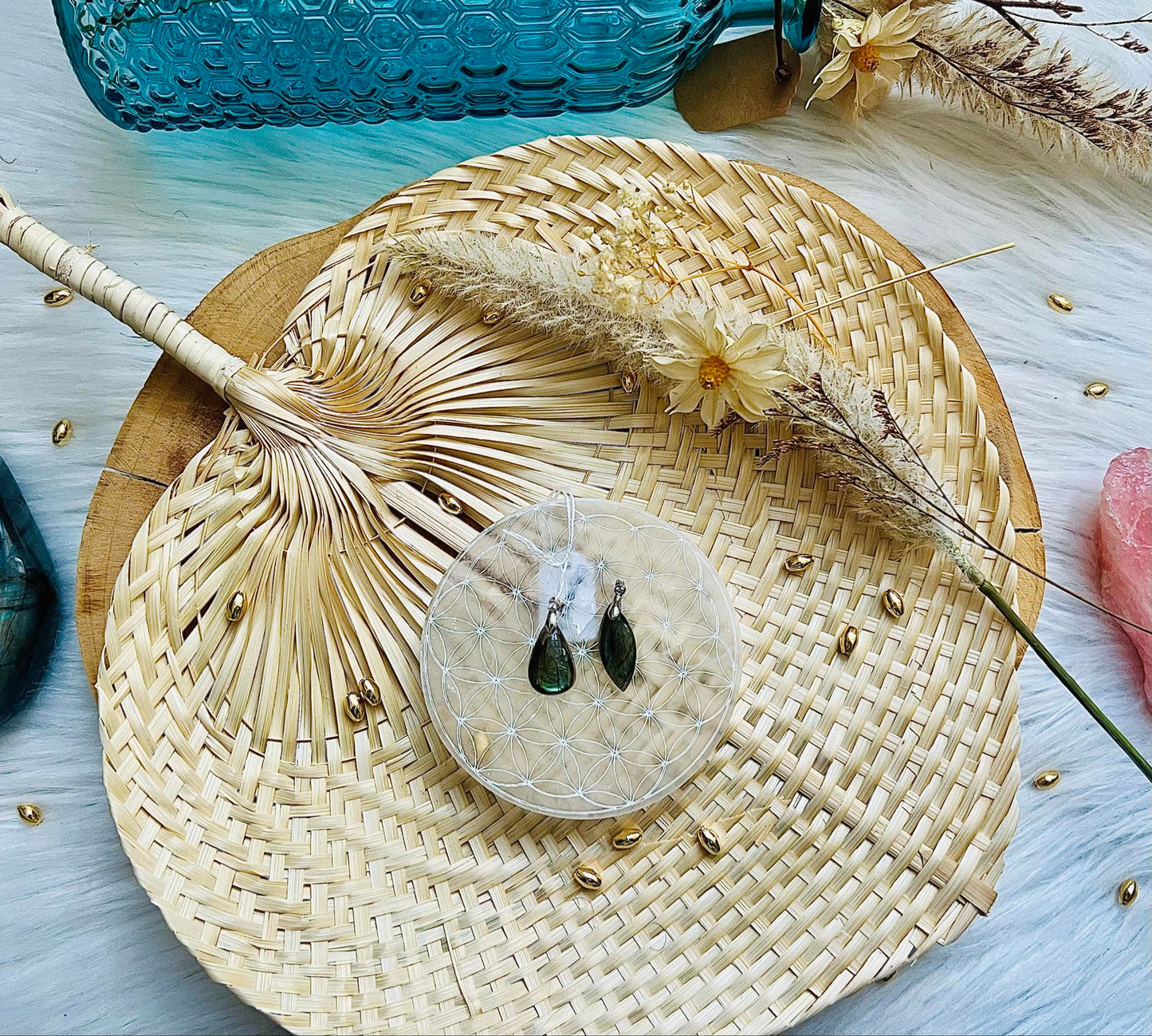 Pendentif en pierre de Labradorite