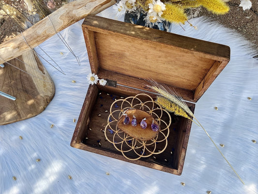 Pendentif en pierre d'Améthyste