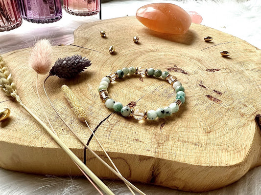 Bracelet en pierre de Jaspe Kiwi 6mm déco