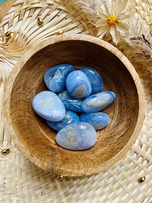 Calcédoine Bleu