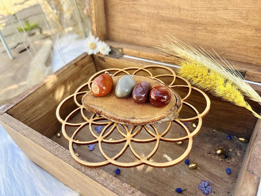 Pendentif en pierre de Jaspe Mookaïte