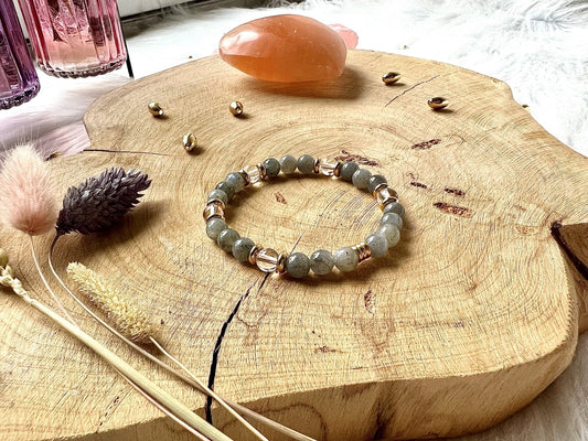 Bracelet en pierre de Labradorite 6 mm déco