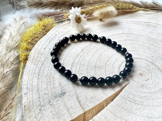 Pierre d'Onyx avec déco (6mm)