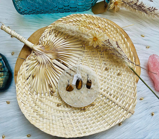 Pendentif en pierre d'Oeil De Tigre